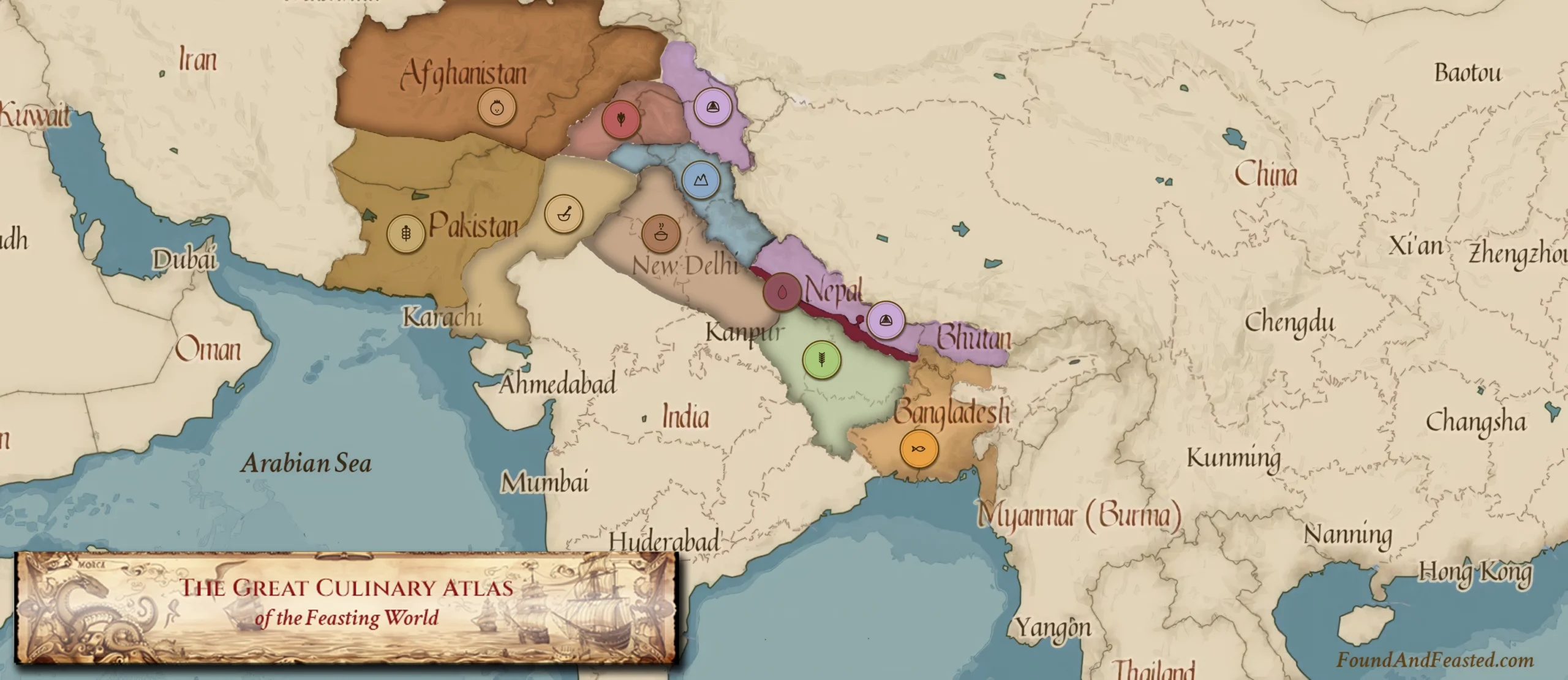 The Great Culinary Atlas of the Feasting World