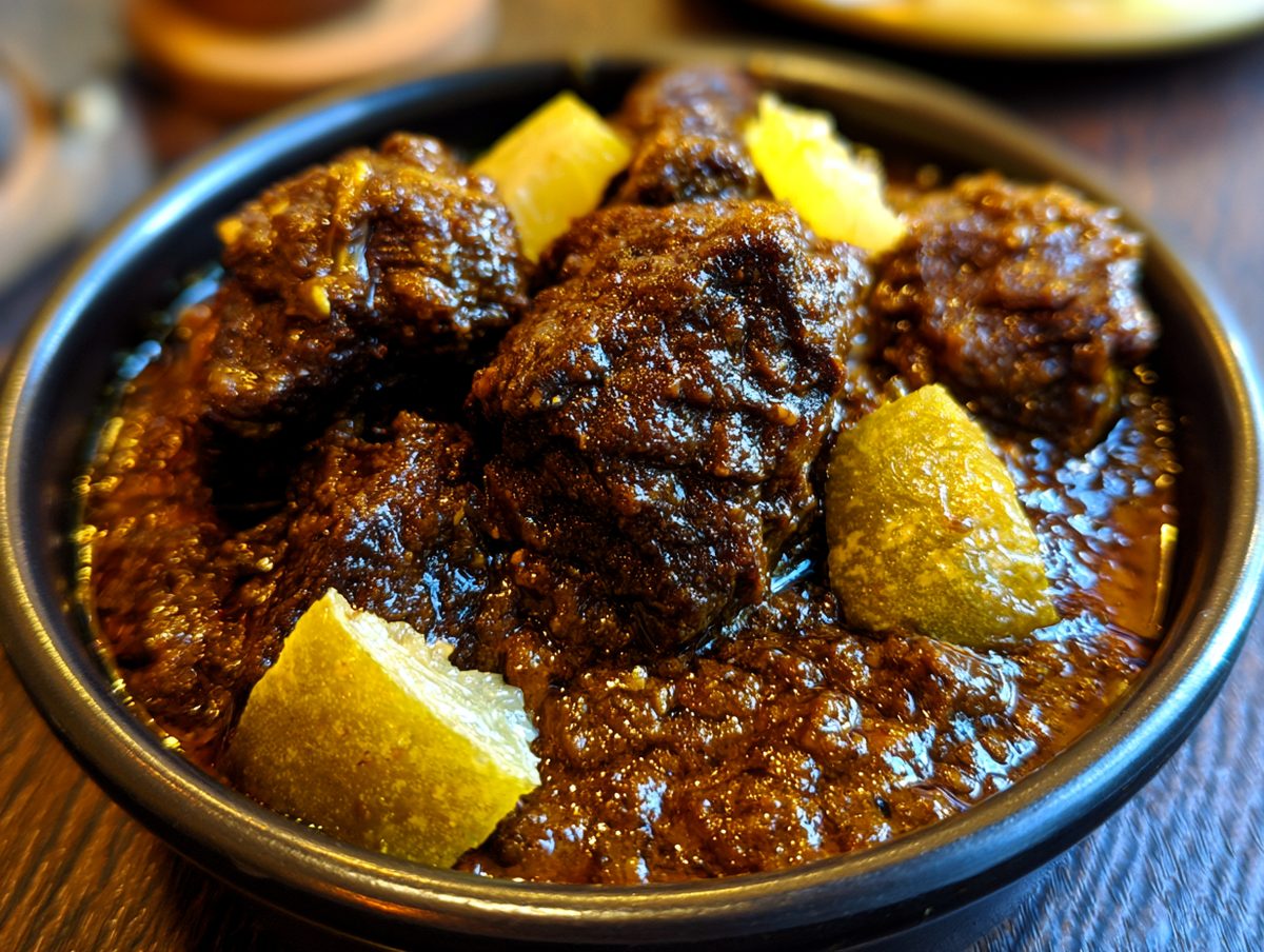 Shatkora Mangsho