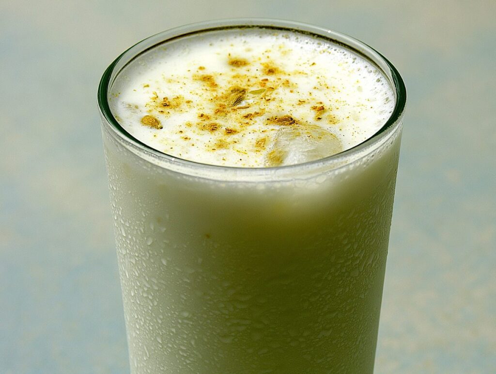 Taaler sharbat — palm fruit blended with milk, sugar and cardamom, Bangladesh, River Delta
